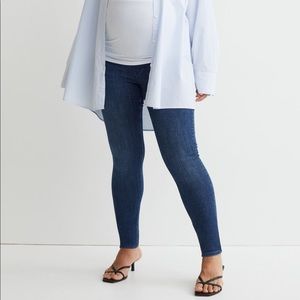 H&M MAMA Super Skinny Jeans in dark denim - M (maternity)